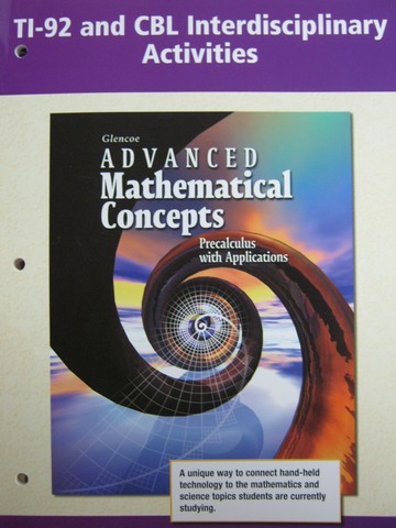 (image for) Advanced Mathematical Concepts TI-92 & CBL Interdisciplinary (P)