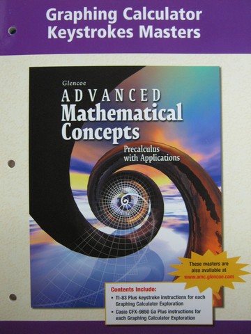 (image for) Advanced Mathematical Concepts Graphing Calculator Keystrokes (P