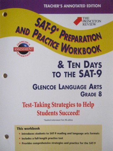 (image for) SAT-9 Preparation & Practice Workbook Grade 8 TAE (TE)(P)