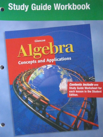 (image for) Algebra Concepts & Applications Study Guide Workbook (P)