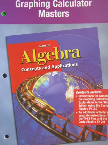 (image for) Glencoe Algebra Graphing Calculator Masters (P)