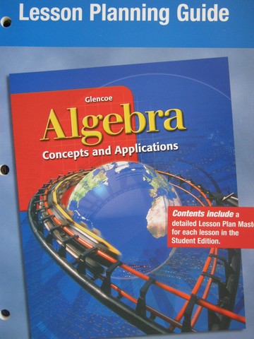 (image for) Glencoe Algebra Lesson Planning Guide (P)