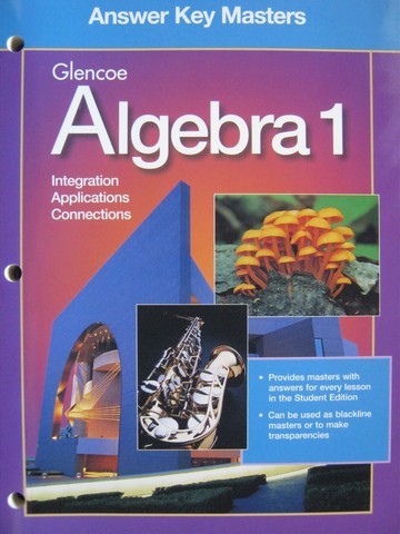 (image for) Algebra 1 Answer Key Masters (CA)(P)