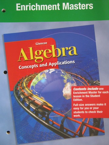 (image for) Algebra Concepts & Applications Enrichment Masters (P)