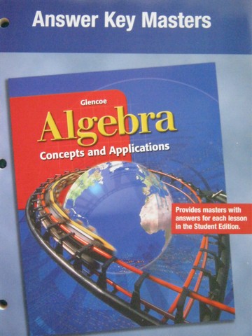 (image for) Algebra Concepts & Applications Answer Key Masters (P)