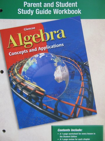 (image for) Algebra Concepts & Applications Parent & Student Study Guide (P)