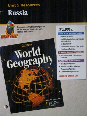 (image for) World Geography Unit 5 Resources (P) by Richard G Boehm