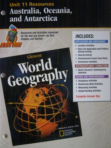 (image for) World Geography Unit 11 Resources (P) by Richard G Boehm