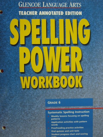 (image for) Spelling Power 6 Workbook TAE (TE)(P)