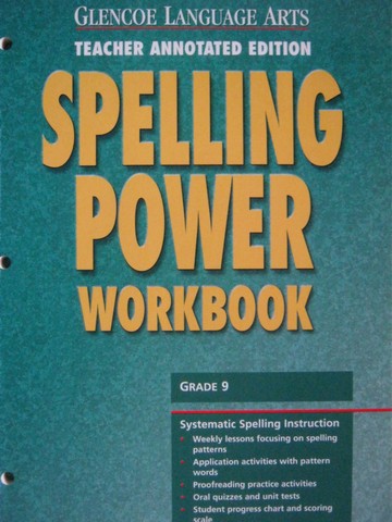 (image for) Spelling Power 9 Workbook TAE (TE)(P)