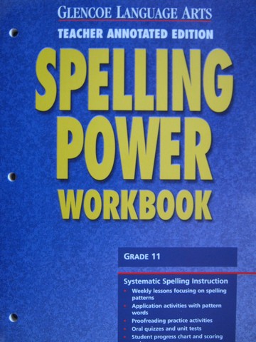 (image for) Spelling Power 11 Workbook TAE (TE)(P)