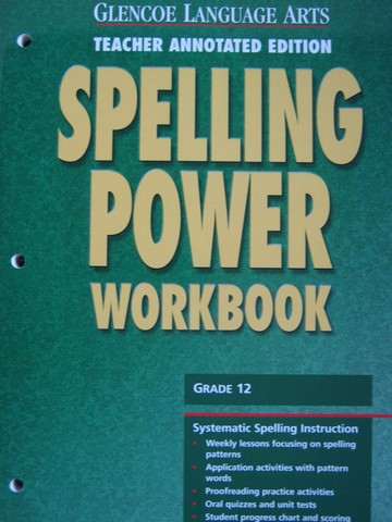 (image for) Spelling Power 12 Workbook TAE (TE)(P)