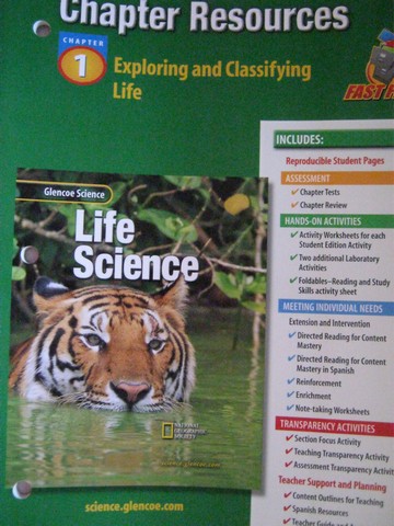 (image for) Glencoe Life Science Chapter Resources 1 Exploring & (P)