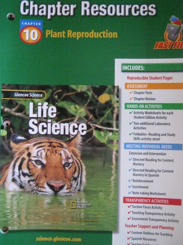 (image for) Glencoe Life Science Chapter Resources 10 Plant Reproduction (P)