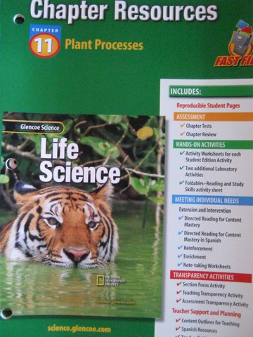 (image for) Glencoe Life Science Chapter Resources 11 Plant Processes (P)