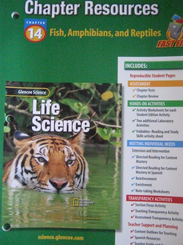 (image for) Glencoe Life Science Chapter Resources 14 Fish Amphibians & (P)