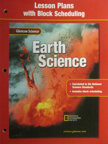 (image for) Glencoe Earth Science Lesson Plans with Block Scheduling (P)