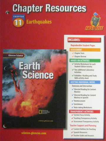 (image for) Glencoe Earth Science Chapter Resources 11 (P)