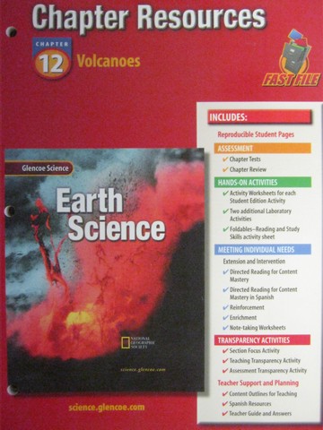 (image for) Glencoe Earth Science Chapter Resources 12 (P)