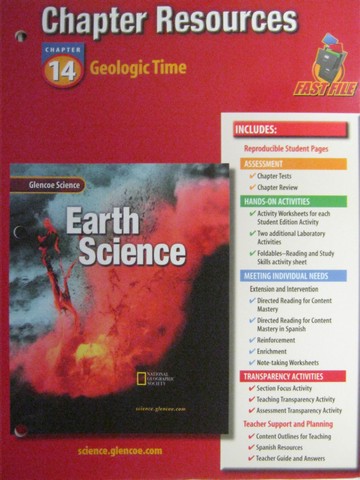 (image for) Glencoe Earth Science Chapter Resources 14 (P)
