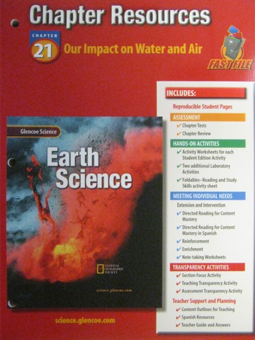 (image for) Glencoe Earth Science Chapter Resources 21 (P) - Click Image to Close