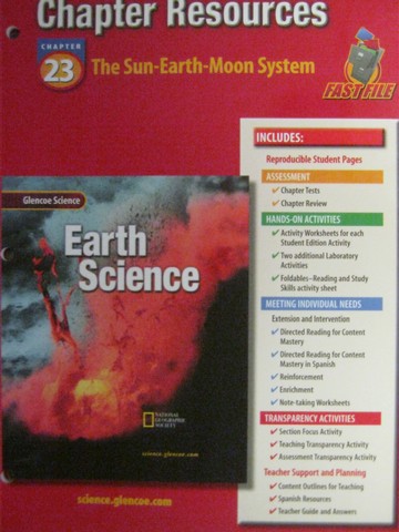 Glencoe Earth Science Chapter Resources 23 (P) [0078269547] - $18.95