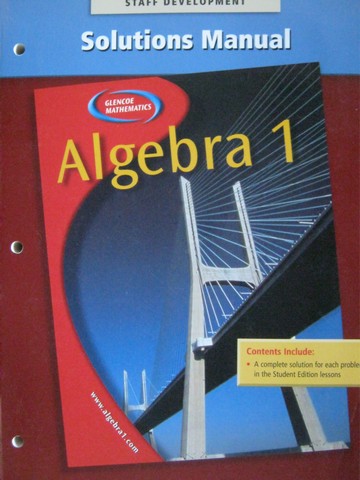 (image for) Algebra 1 Solutions Manual (P)