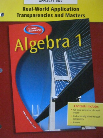 (image for) Glencoe Algebra 1 Real-World Application Transparemcoes & (P)