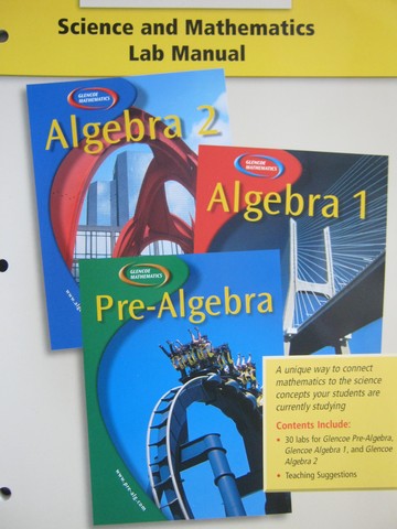 (image for) Glencoe Algebra Science & Mathematics Lab Manual (P)