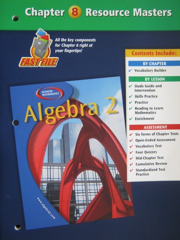 (image for) Glencoe Algebra 2 Chapter 8 Resource Masters (P)
