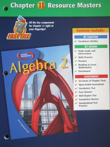 (image for) Glencoe Algebra 2 Chapter 11 Resource Masters (P)