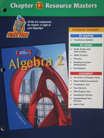 (image for) Glencoe Algebra 2 Chapter 12 Resource Masters (P)