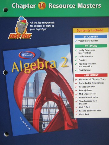 (image for) Glencoe Algebra 2 Chapter 14 Resource Masters (P)