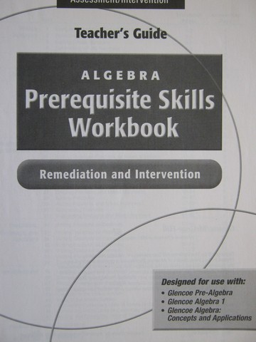 (image for) Algebra Prerequisite Skills Workbook TG (TE)(P)