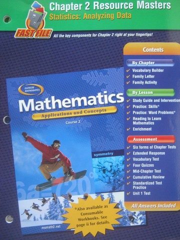 (image for) Mathematics Course 2 Chapter 2 Resource Masters (P)