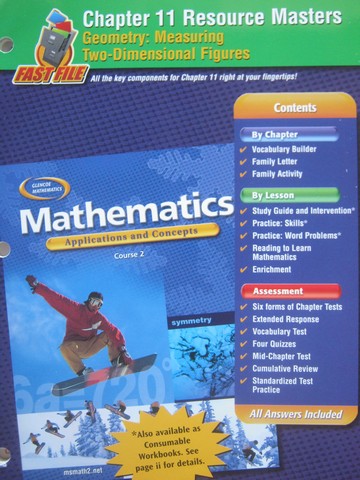 (image for) Mathematics Course 2 Chapter 11 Resource Masters (P)