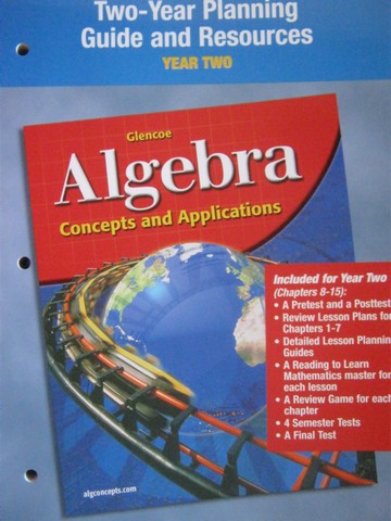 (image for) Glencoe Algebra Two-Year Planning Guide & Resources Year 2 (P)