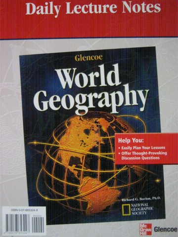 (image for) World Geography Daily Lecture Notes (Spiral) by Richard G Boehm