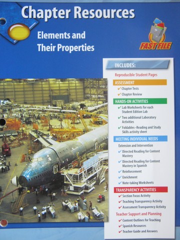 (image for) Glencoe Physical Science Chapter Resources Elements & Their (P)