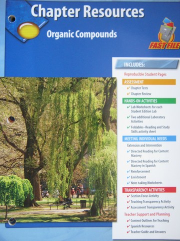 (image for) Glencoe Physical Science Chapter Resources Organic Compounds (P)