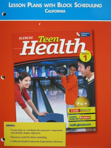 (image for) Teen Health 1 Lesson Plans with Block Scheduling (CA)(P)