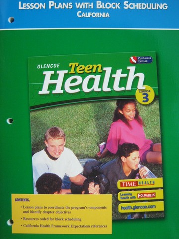(image for) Teen Health 3 Lesson Plans with Block Scheduling (CA)(P)