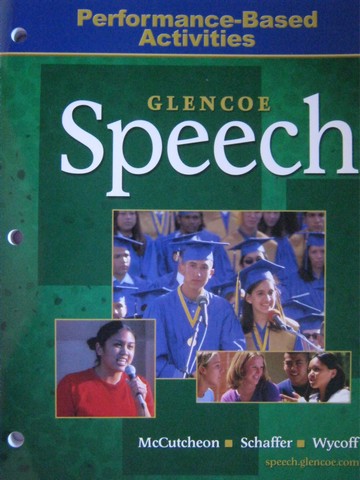 (image for) Glencoe Speech Performance-Based Activities (P) by McCutcheon,