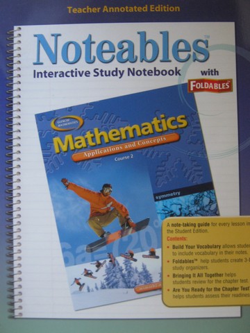 (image for) Glencoe Mathematics 2 Noteables TAE (TE)(P)