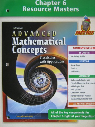 (image for) Advanced Mathematical Concepts Chapter 6 Resource (P)