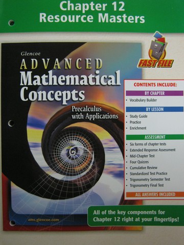 (image for) Advanced Mathematical Concepts Chapter 12 Resource (P)