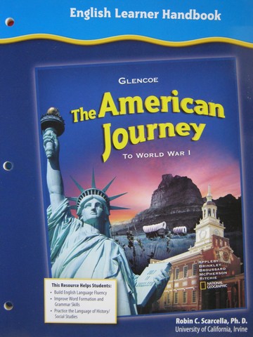 (image for) American Journey To World War 1 English Learner Handbook (P)
