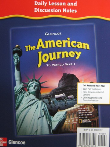 (image for) American Journey Daily Lesson & Discussion (CA)(Spiral)