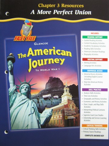 (image for) American Journey To World War 1 Chapter 3 Resources (P)