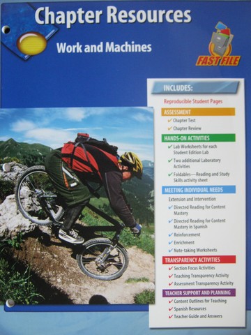 (image for) Glencoe Physical Science Chapter Resources Work & Machines (P)